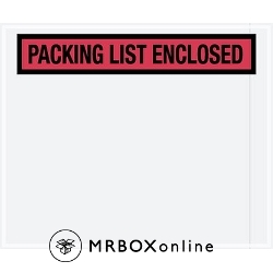 10x12 Red Packing List Enclosed Envelopes